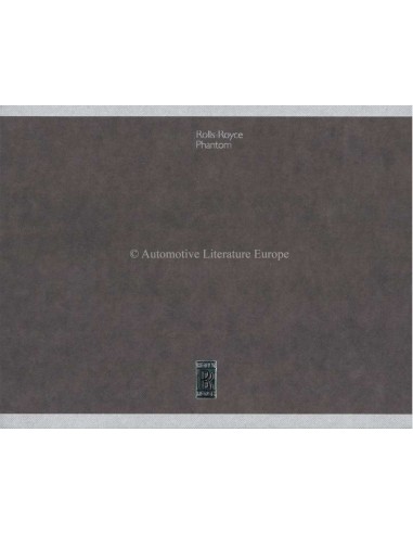 2006 ROLLS ROYCE PHANTOM HARDCOVER BROCHURE ENGELS