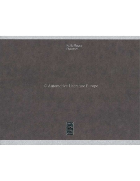 2006 ROLLS ROYCE PHANTOM HARDCOVER BROCHURE ENGELS