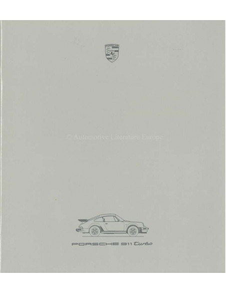 1986 PORSCHE 911 TURBO BROCHURE DUITS