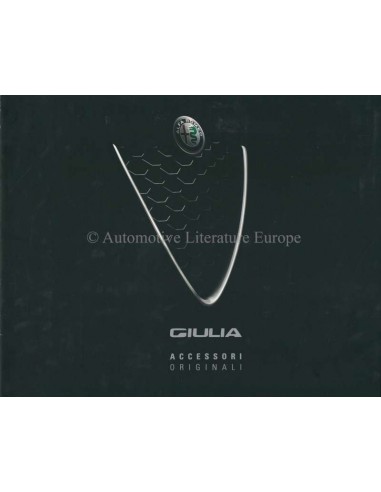 2016 ALFA ROMEO GIULIA ZUBEHÖR PROSPEKT ITALIENISCH