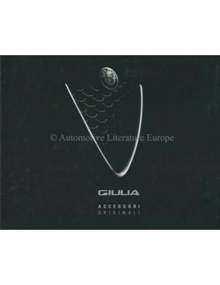 2016 ALFA ROMEO GIULIA ZUBEHÖR PROSPEKT ITALIENISCH