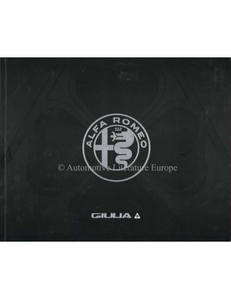 2016 ALFA ROMEO GIULIA QUADRIFOGLIO BROCHURE DUTCH