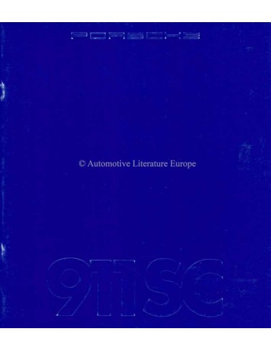1983 PORSCHE 911 SC BROCHURE ENGLISH (US)
