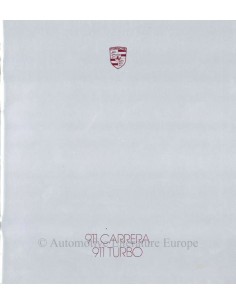1987 PORSCHE 911 CARRERA / TURBO BROCHURE ENGELS