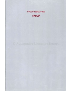 1992 PORSCHE 968 PROSPEKT DEUTSCH