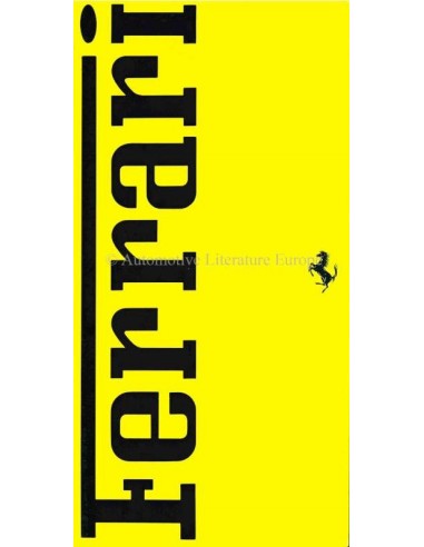 1993 FERRARI PROGRAMM PROSPEKT ITALIENISCH