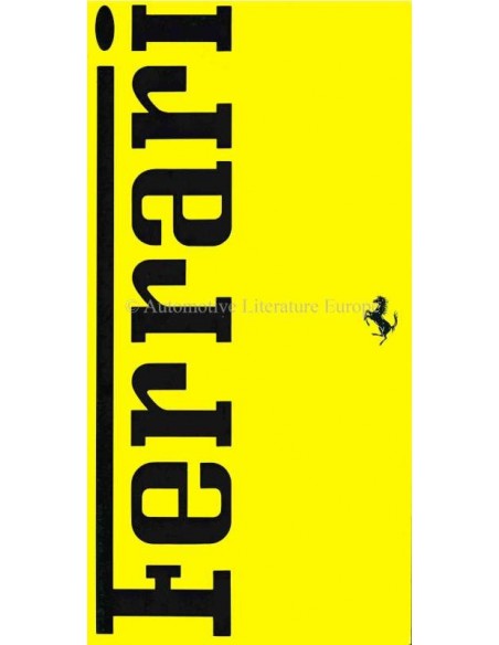 1993 FERRARI PROGRAMM PROSPEKT ITALIENISCH