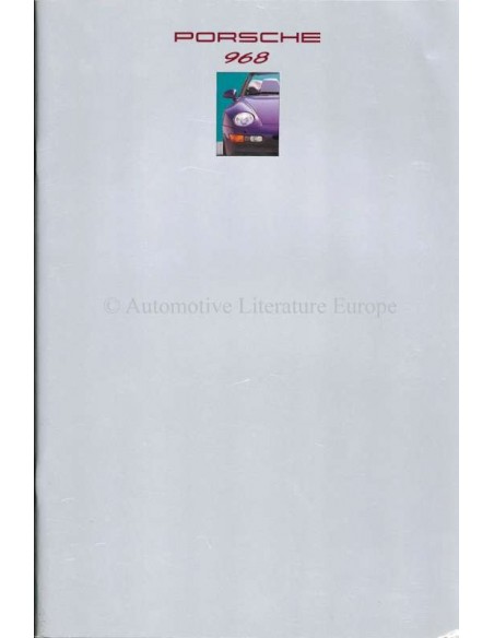 1993 PORSCHE 968 BROCHURE DUITS