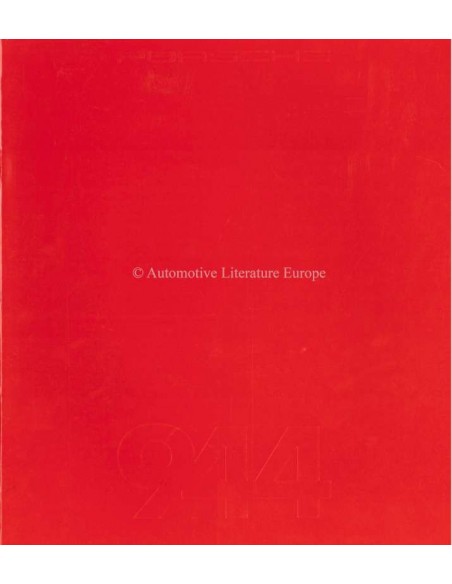 1983 PORSCHE 944 PROSPEKT FRANZÖSISCH