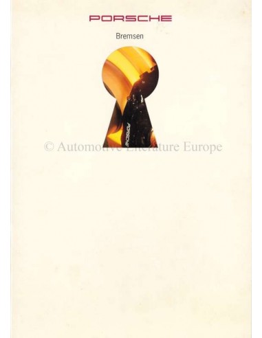 1993 PORSCHE BRAKES BROCHURE GERMAN