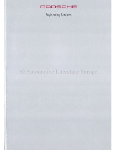1993 PORSCHE ENGINEERING SERVICES PROSPEKT ENGLISCH