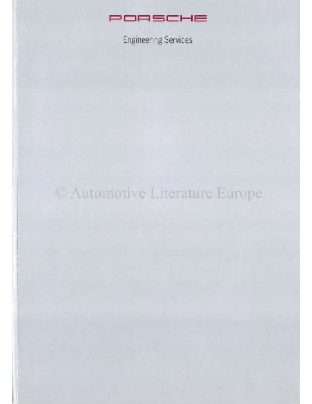 1993 PORSCHE ENGINEERING SERVICES BROCHURE ENGLISH