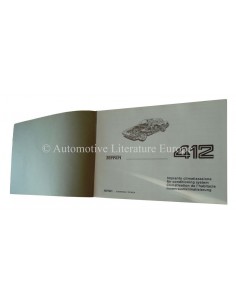1987 FERRARI 412 AIRCONDITIONING WERKPLAATSHANDBOEK 468/87 2