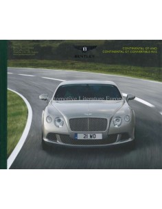 2012 BENTLEY CONTINENTAL GT & CONVERTIBLE GT W12 HARDCOVER BROCHURE DUITS