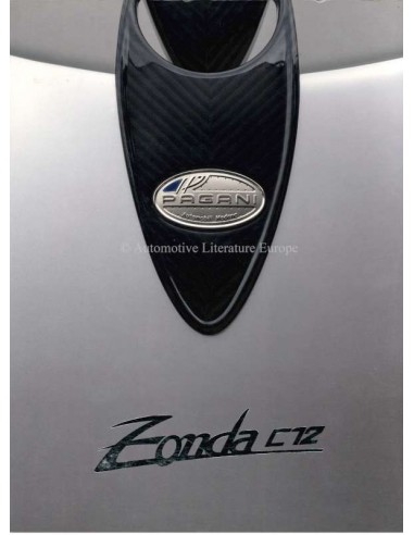 1999 PAGANI ZONDA C12 / C12 S BROCHURE ENGELS