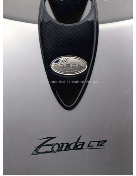 1999 PAGANI ZONDA C12 / C12 S BROCHURE ENGELS
