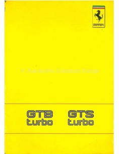 1989 FERRARI TURBO GTB & GTS BETRIEBSANLEITUNG 551/89