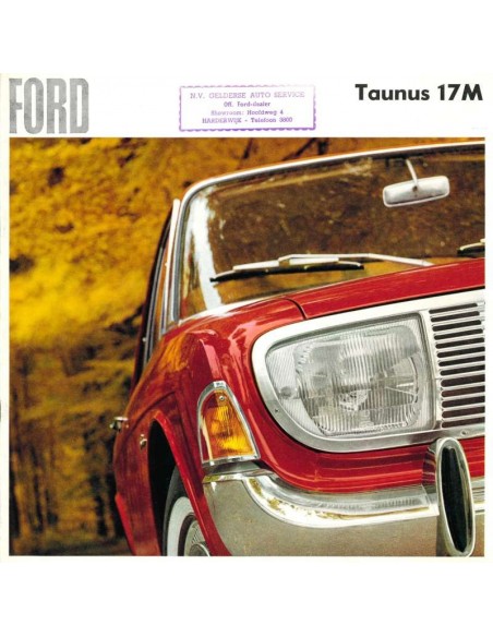 1966 FORD TAUNUS 17M BROCHURE DUTCH