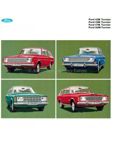 1969 FORD TAUNUS 12M / 15M / 17M / 20M TURNIER BROCHURE GERMAN