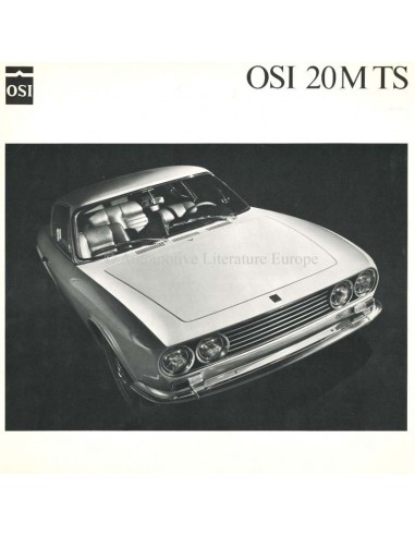 1968 OSI-FORD 20M TS BROCHURE DUITS