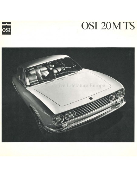 1968 OSI-FORD 20M TS PROSPEKT DEUTSCH