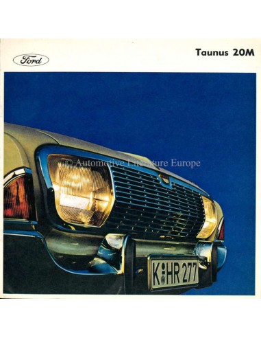 1965 FORD TAUNUS 20M BROCHURE DUTCH