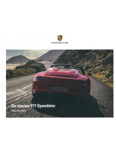 2019 PORSCHE 911 SPEEDSTER HARDCOVER PROSPEKT NIEDERLÄNDISCH