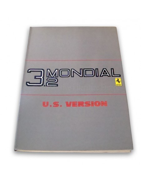 1986 FERRARI 3.2 MONDIAL INSTRUCTIEBOEKJE USA VERSIE 397/85