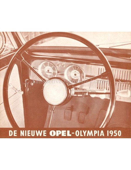 1950 OPEL OLYMPIA BROCHURE DUTCH