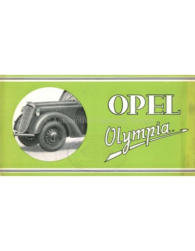 1937 OPEL OLYMPIA BROCHURE NEDERLANDS