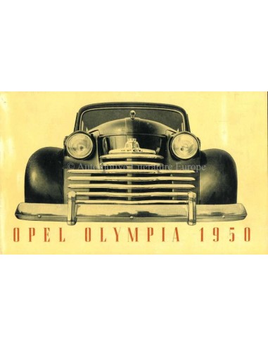 1950 OPEL OLYMPIA PROSPEKT FRANZÖSISCH