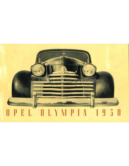 1950 OPEL OLYMPIA BROCHURE FRANS