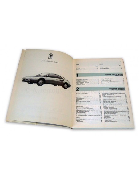 1986 FERRARI 3.2 MONDIAL INSTRUCTIEBOEKJE USA VERSIE 397/85