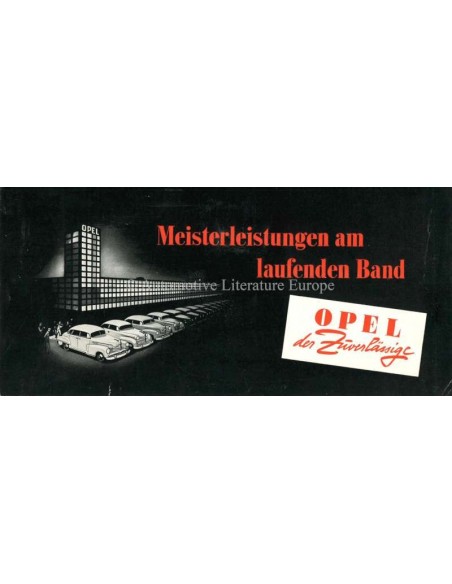 1951 OPEL OLYMPIA & KAPITÄN BROCHURE DUITS