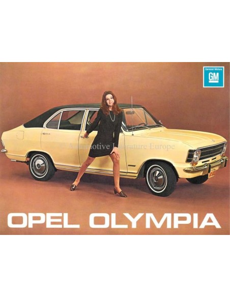 1968 OPEL OLYMPIA A 11SR PROSPEKT NIEDERLÄNDISCH