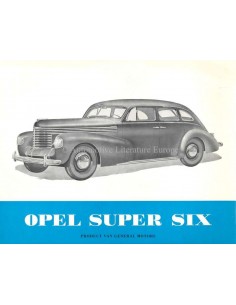 1939 OPEL KAPITÄN PROSPEKT NIEDERLÄNDISCH