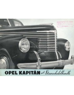 1939 OPEL KAPITÄN BROCHURE DUTCH