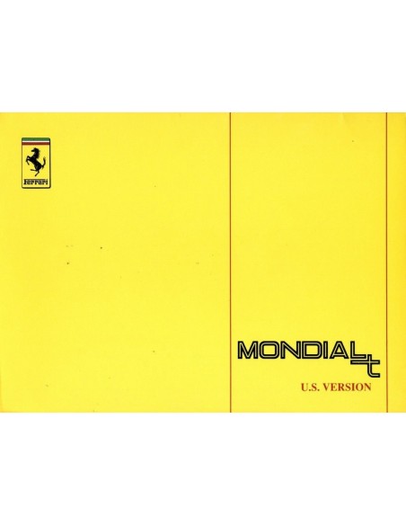 1990 FERRARI MONDIAL T INSTRUCTIEBOEKJE USA 629/90