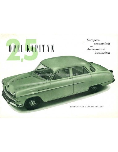 1953 OPEL KAPITÄN BROCHURE DUTCH