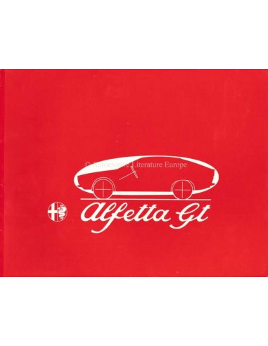 1974 ALFA ROMEO ALFETTA GT BROCHURE NEDERLANDS