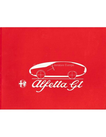 1974 ALFA ROMEO ALFETTA GT BROCHURE DUTCH