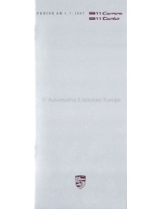 1987 PORSCHE 911 PRIJSLIJST DUITS