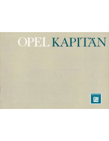 1964 OPEL KAPITÄN BROCHURE DUTCH