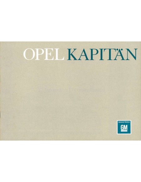 1964 OPEL KAPITÄN PROSPEKT NIEDERLÄNDISCH
