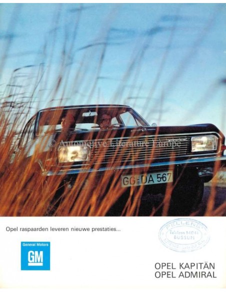 1964 OPEL KAPITÄN BROCHURE NEDERLANDS