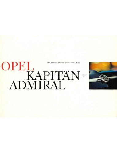 1967 OPEL KAPITÄN / ADMIRAL A BROCHURE DUITS