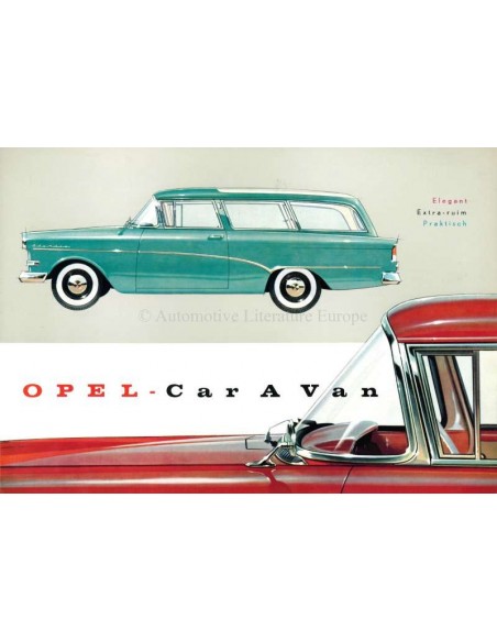 1957 OPEL OLYMPIA CARAVAN BROCHURE DUTCH
