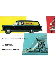 1957 OPEL OLYMPIA SCHNELL-LIEFERWAGEN PROSPEKT NIEDERLÄNDISCH