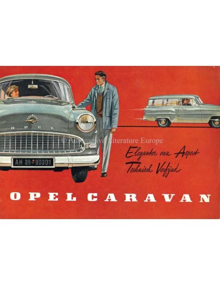 1957 OPEL OLYMPIA CARAVAN BROCHURE NEDERLANDS
