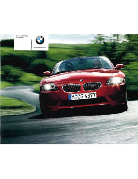 2005 BMW Z4 M ROADSTER BROCHURE GERMAN